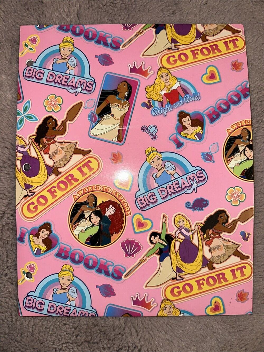 Unique Disney Princesses Portfolio School Folder 12" x 9 3/8"